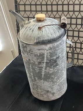 Antique Galvanized steel finish heavy,thick,zinc coated used for fuel or keroce